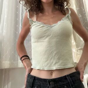 urban outfitters green pastel tank top